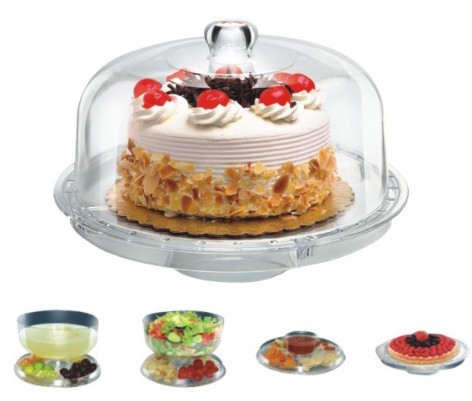 Multifunctional Acrylic Cake Stand with Cover