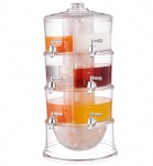 3 Tier Beverage Dispenser,Table Top Beverage Tower,Plastic Beverage Dispenser
